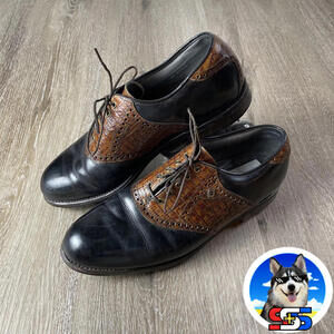 Vintage FOOTJOY PREMIER GOLF SHOES CLASSICS DRY LEATHER Men's 10 B 50195